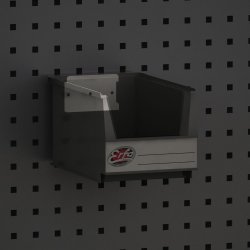 Oph�ngsskinne til plastbox lille