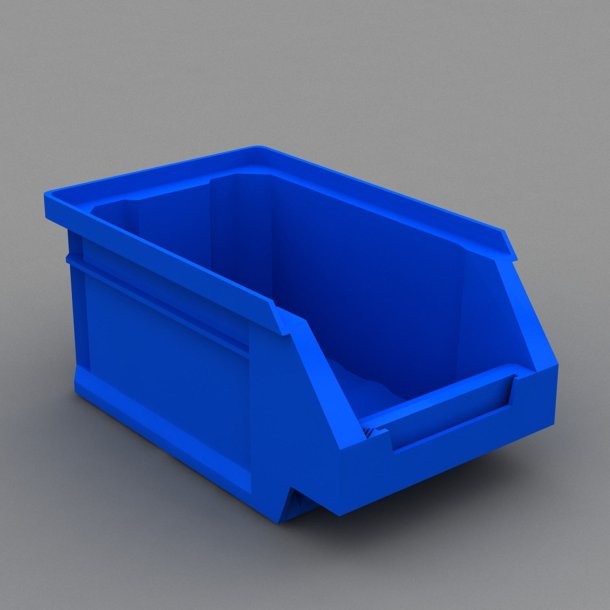 Plukkasse i bl� L: 17 x B: 10 x H: 8 cm